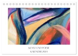 Kunst und Poesie (Tischkalender 2024 DIN A5 quer), CALVENDO Monatskalender