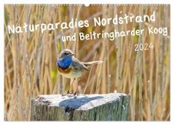 Naturparadies Nordstrand und Beltringharder Koog (Wandkalender 2024 DIN A2 quer), CALVENDO Monatskalender