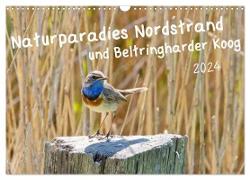 Naturparadies Nordstrand und Beltringharder Koog (Wandkalender 2024 DIN A3 quer), CALVENDO Monatskalender