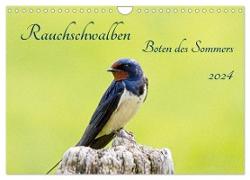 Rauchschwalben - Boten des Sommers (Wandkalender 2024 DIN A4 quer), CALVENDO Monatskalender