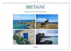 Bretagne Beaux sites du Finistère (Calendrier mural 2024 DIN A4 vertical), CALVENDO calendrier mensuel
