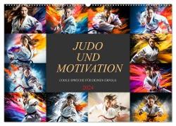 Judo und Motivation (Wandkalender 2024 DIN A2 quer), CALVENDO Monatskalender