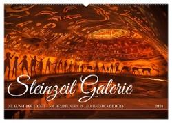 Steinzeit Galerie (Wandkalender 2024 DIN A2 quer), CALVENDO Monatskalender