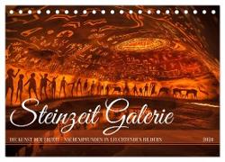 Steinzeit Galerie (Tischkalender 2024 DIN A5 quer), CALVENDO Monatskalender