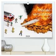 Mandelentzündung ... und andere Mini-Welten (hochwertiger Premium Wandkalender 2024 DIN A2 quer), Kunstdruck in Hochglanz