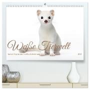 Weiße Tierwelt (hochwertiger Premium Wandkalender 2024 DIN A2 quer), Kunstdruck in Hochglanz