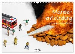 Mandelentzündung ... und andere Mini-Welten (Wandkalender 2024 DIN A3 quer), CALVENDO Monatskalender