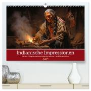 Indianische Impressionen (hochwertiger Premium Wandkalender 2024 DIN A2 quer), Kunstdruck in Hochglanz
