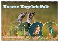 Unsere Vogelvielfalt: Ein Schatz zum Entdecken und Schützen (Wandkalender 2024 DIN A2 quer), CALVENDO Monatskalender