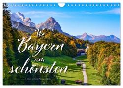 Wo Bayern am schönsten ist (Wandkalender 2024 DIN A4 quer), CALVENDO Monatskalender