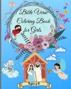 Bible Verse Coloring Book for Girls Ages 4-8