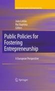 Public Policies for Fostering Entrepreneurship