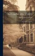 Alumni Record: West Virginia University