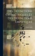 Des Définitions Géométriques et des Définitions Empiriques