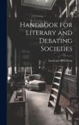 Handbook for Literary and Debating Societies