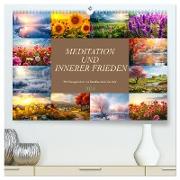 Meditation und innerer Frieden (hochwertiger Premium Wandkalender 2024 DIN A2 quer), Kunstdruck in Hochglanz