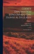 Codice Diplomatico Longobardo Dal Dlxviii Al Dcclxxiv: Con Note Storiche, Volume 5
