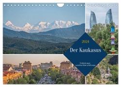 Der Kaukasus - Entdeckungen zwischen Asien und Europa (Wandkalender 2024 DIN A4 quer), CALVENDO Monatskalender