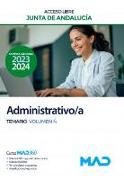 Administrativo-a de la Junta de Andalucía, acceso libre : temario