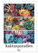 Kaktusparadies (Wandkalender 2024 DIN A3 hoch), CALVENDO Monatskalender