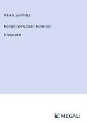 Essays on Russian Novelists