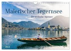 Malerischer Tegernsee (Wandkalender 2024 DIN A4 quer), CALVENDO Monatskalender