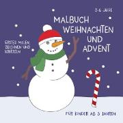 Malbuch Weihnachten & Advent für Kinder ab 3 Jahren