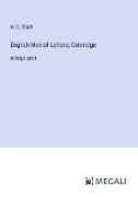 English Men of Letters, Coleridge