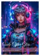 Coole Cyber Girls (Wandkalender 2024 DIN A2 hoch), CALVENDO Monatskalender
