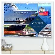 CUBA PILOT - Lotsenboote im Einsatz in Havanna (hochwertiger Premium Wandkalender 2024 DIN A2 quer), Kunstdruck in Hochglanz