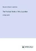 The Poetical Works of Mrs. Leprohon