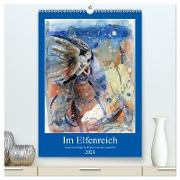Im Elfenreich- Zauber und Magie der Elfen in schönen Aquarellen (hochwertiger Premium Wandkalender 2024 DIN A2 hoch), Kunstdruck in Hochglanz