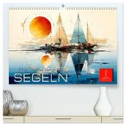 Segeln, der Traum beginnt (hochwertiger Premium Wandkalender 2024 DIN A2 quer), Kunstdruck in Hochglanz