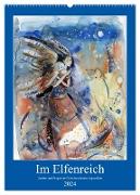 Im Elfenreich- Zauber und Magie der Elfen in schönen Aquarellen (Wandkalender 2024 DIN A2 hoch), CALVENDO Monatskalender