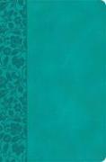 KJV Giant Print Reference Bible, Teal Leathertouch