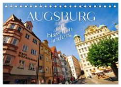Augsburg ¿ ein bisschen anders (Tischkalender 2024 DIN A5 quer), CALVENDO Monatskalender