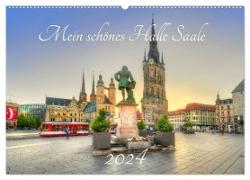 Mein schönes Halle Saale 2024 (Wandkalender 2024 DIN A2 quer), CALVENDO Monatskalender