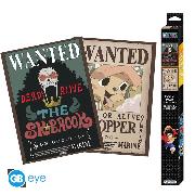 ONE PIECE - Set 2 Posters Chibi - Wanted Chopper & Brook