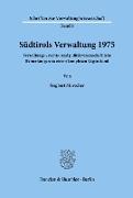 Südtirols Verwaltung 1975