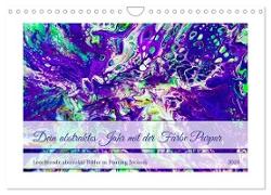 Dein abstraktes Jahr mit der Farbe Purpur (Wandkalender 2024 DIN A4 quer), CALVENDO Monatskalender