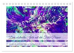 Dein abstraktes Jahr mit der Farbe Purpur (Tischkalender 2024 DIN A5 quer), CALVENDO Monatskalender
