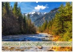 Idyllische Landschaften am Tegernsee (Wandkalender 2024 DIN A2 quer), CALVENDO Monatskalender