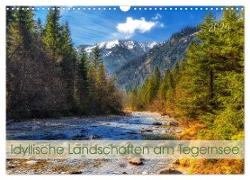 Idyllische Landschaften am Tegernsee (Wandkalender 2024 DIN A3 quer), CALVENDO Monatskalender