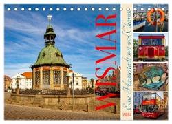 Wismar ¿ Eine Hansestadt mit viel Charme (Tischkalender 2024 DIN A5 quer), CALVENDO Monatskalender