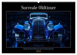 Surreale Oldtimer (Wandkalender 2024 DIN A2 quer), CALVENDO Monatskalender