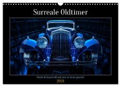 Surreale Oldtimer (Wandkalender 2024 DIN A3 quer), CALVENDO Monatskalender