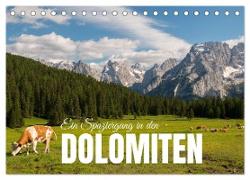 Ein Spaziergang in den Dolomiten (Tischkalender 2024 DIN A5 quer), CALVENDO Monatskalender