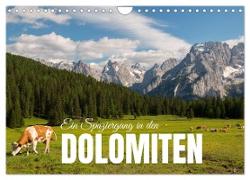 Ein Spaziergang in den Dolomiten (Wandkalender 2024 DIN A4 quer), CALVENDO Monatskalender