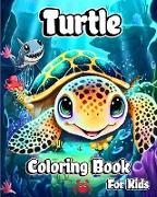 Turtle Coloring Book for Kids