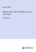 Shylock Reasons With Mr. Chesterton, And Other Poems